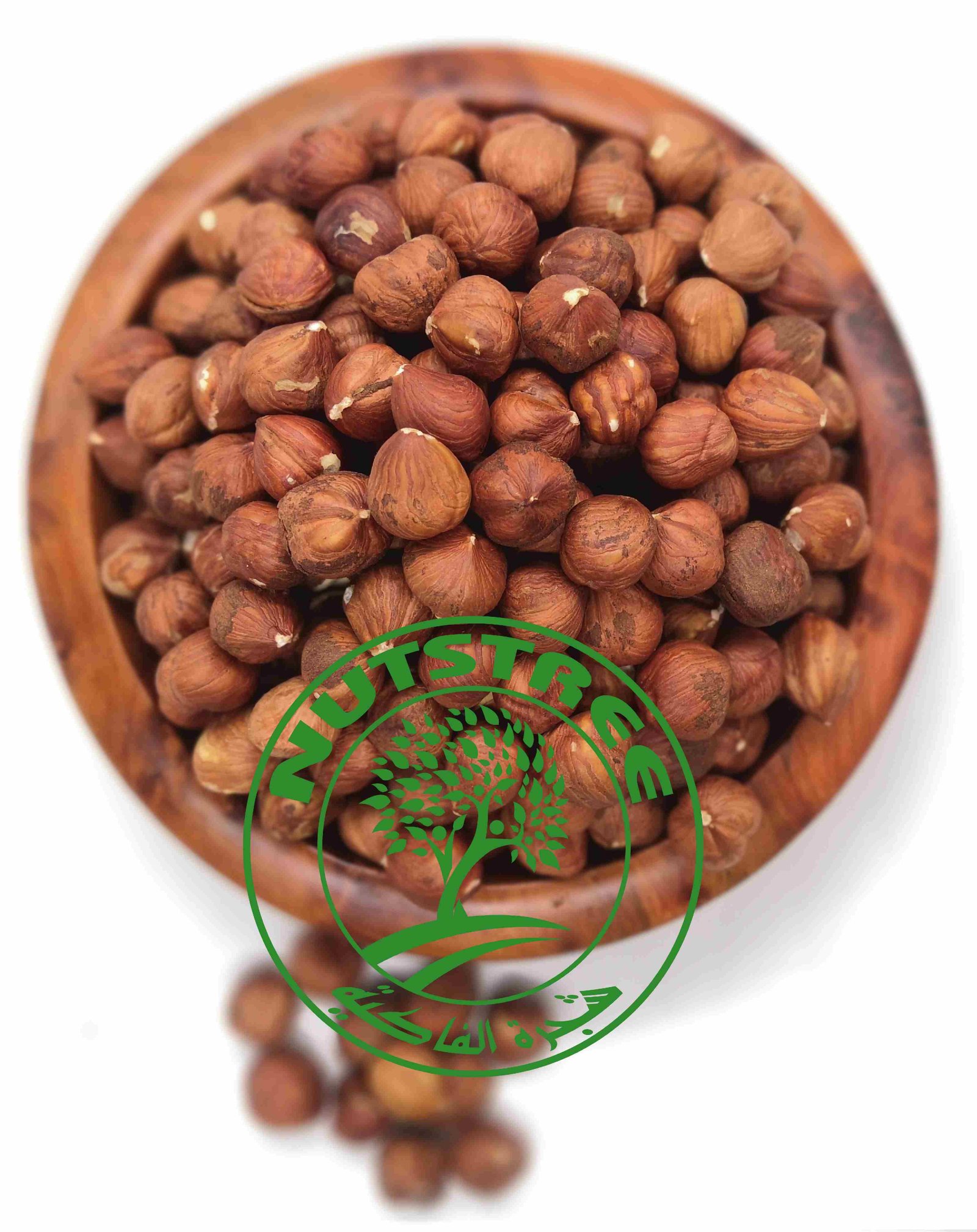noisettes non grillées بندق غير محمص