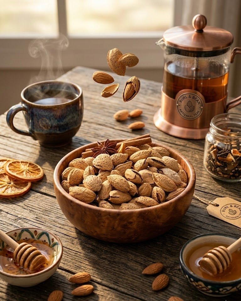 Amandes grillées en coque - لوز محمص بالقشرة